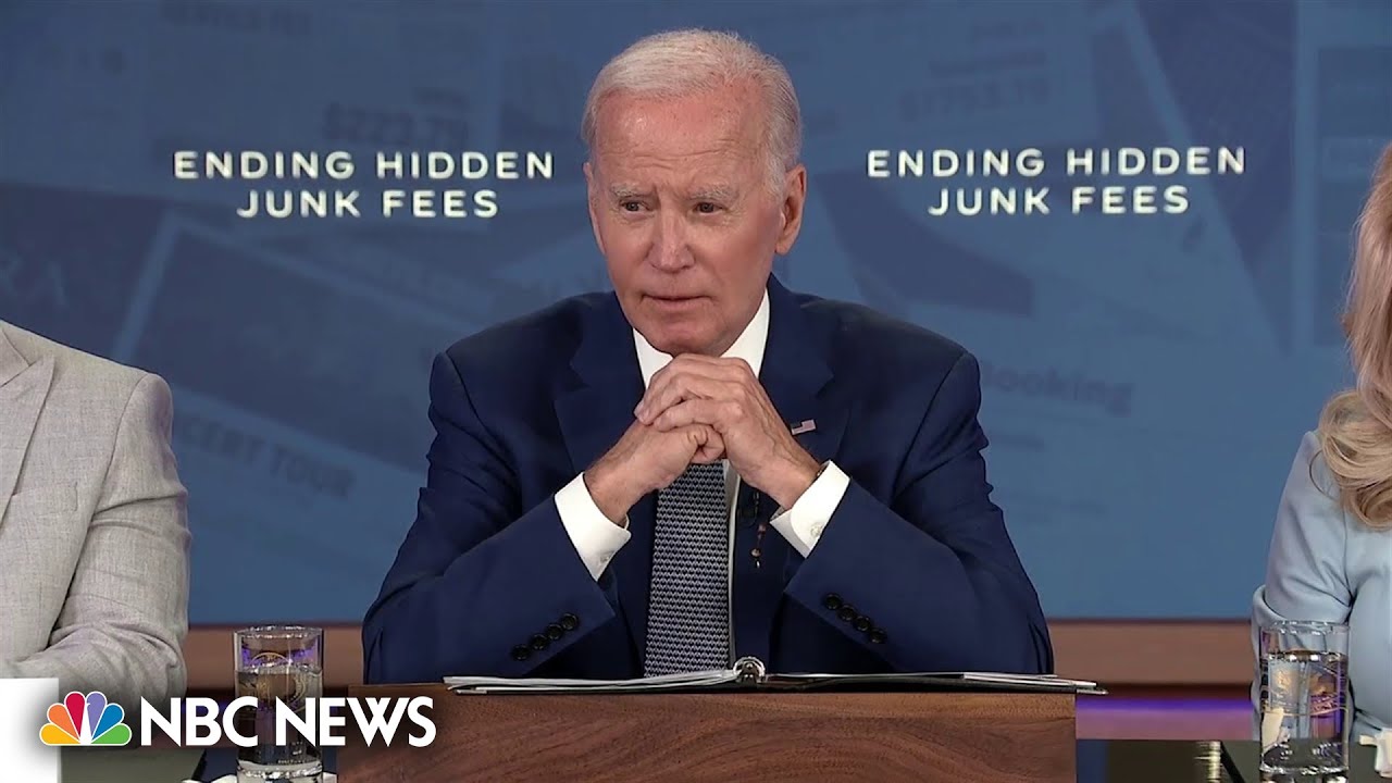 Biden praises companies using ‘upfront pricing’ to end junk fees