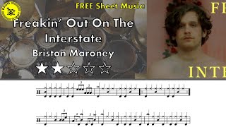 Freakin' Out on the Interstate - Briston Moraney - FREE Drum Transcription (★★☆☆☆)