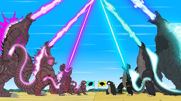 Evolution of Godzilla vs Evolution of "SHIN GODZILLA MINUS ONE" Tyranny grows | Godzilla Cartoon