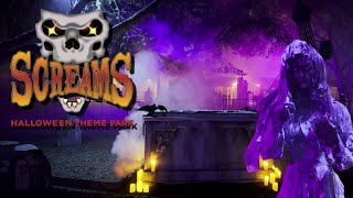 2023 Visit to Screams Halloween Theme Park: Inside Haunted Houses & Review!