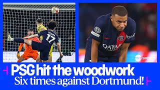 Crossbar challenge? PSG hit the woodwork SIX TIMES across two legs vs Borussia Dortmund 😳 #UCL