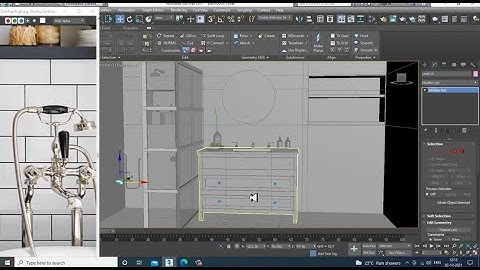 3dsmax Tutorials, Tutorial on 3D Modeling, Texturing & Lighting a Bathroom in 3dsmax