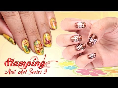 Stamping Nail Art Series 3 - Do it Yourself | KhoobSurati.com - YouTube