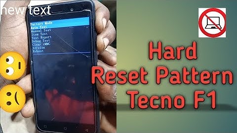 How to hard reset pattern Tecno f1 Tecno f2 Tecno tenco f3