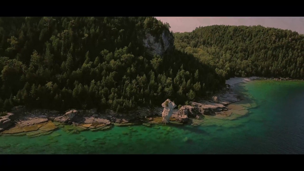4K Cinematic Drone Footage of Flowerpot Island, Georgian Bay | Tobermory