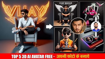 Create 3D AI images with your Face | Top 5 Bing AI viral editing | Trending Ai Portraits for Editing