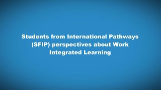 Students from International Pathways perspectives regarding Work Integrated Learning