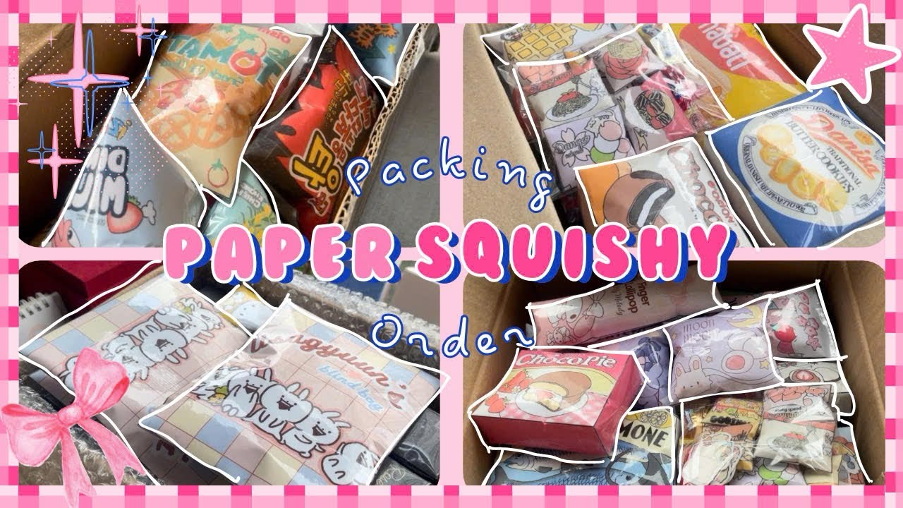 [ASMR] Gói hàng squishy giấy cực chill cho khách cùng mình ⭐