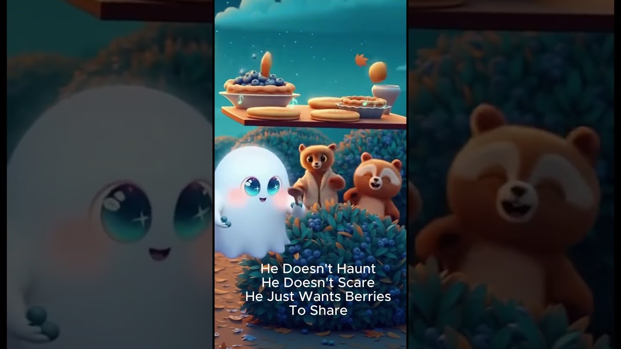 Booberry Ghost Song Fun Fall Animation for Kids 