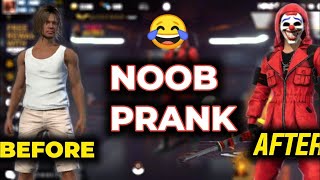 I pretend to be a noob and challenge pro trash talker😱Free fire🔥(iPhone x)