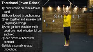 Theraband (Invert Raises)