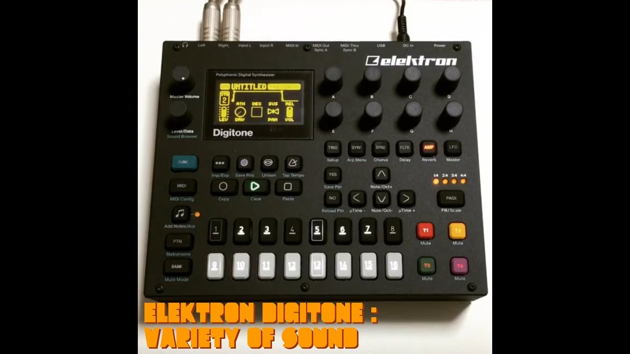 Elektron Digitone : variety of sound - YouTube