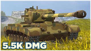 M26 Pershing • 5.5К УРОНА • 6 ФРАГОВ • WoT Blitz