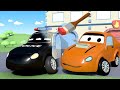 Police car for kids -  The Invisible Ink Painting - Car Patrol in Car City !
