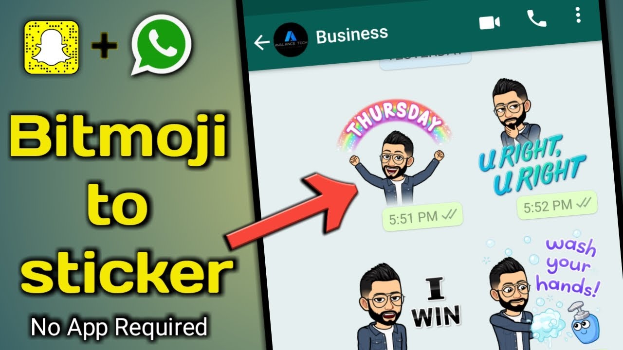 Smelten Met andere woorden hoed How To Use Snapchat👻 Bitmojis In WhatsApp Stickers | No Longer Any App  Required | Jedy Technical 🔥🔥 - YouTube