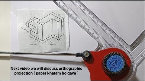 Engineering Drawing live ⭐ // How to draw an isometric view using mini drafter // Projection
