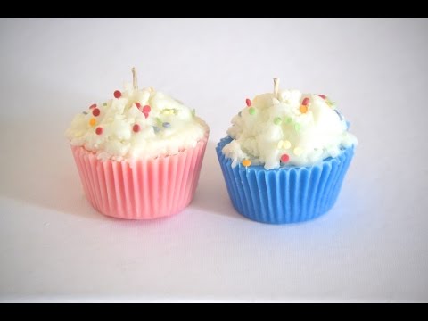 كيف تصنع شموع الكب كيك - DIY Cupcake candles