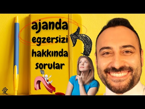 AJANDA EGZERSİZİ HAKKINDA SORULAR - ( Çekim Yasası - Ahmet Alper Başer )