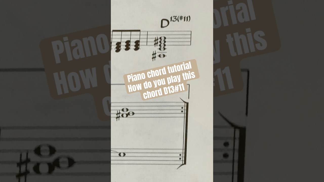 D13#11 chord tutorial #jazzchords #jazzpianist #jazzpiano #jazzpianolessons #pianotutorial #chords ￼