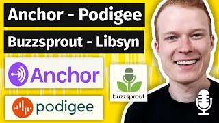 Der beste PODCAST HOSTER?! Anchor.fm vs. Buzzsprout vs. Podigee vs. Libsyn - Vergleich!