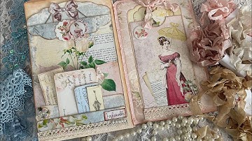 More Altered File Folder Journal using A touch of Romance-1800’s- Ode to Jane. Craft and Chat