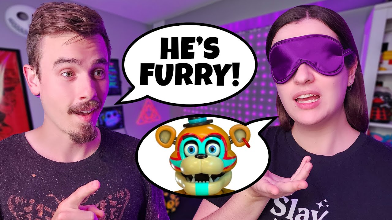 GUESS THE FNAF ANIMATRONIC BLINDFOLDED!!!