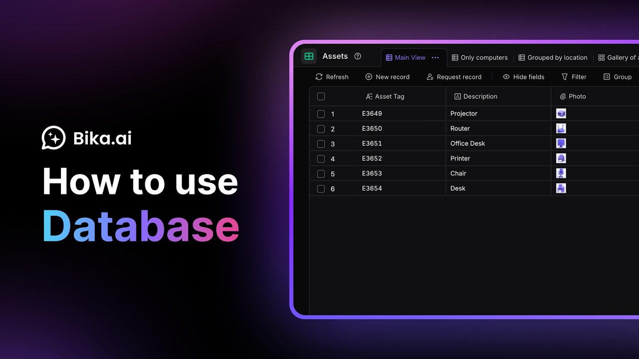 How to Use Bika.ai Database | Beginner Guide