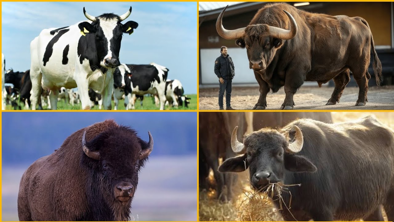 Funny Cow 🆚 Funny Bulls 🆚 Funny Bison 🆚 Funny Buffalo 🆚 Funny Animal Coffin Dance Song 