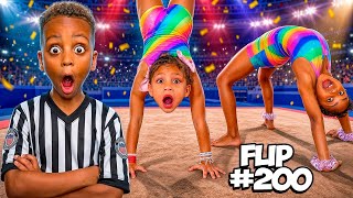 MJ'S GIRLFRIEND CHLOE TAUGHT LONDYN GYMNASTICS!