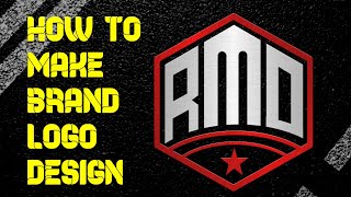 how to make RMD brand logo design complete tutorial screenshot 2