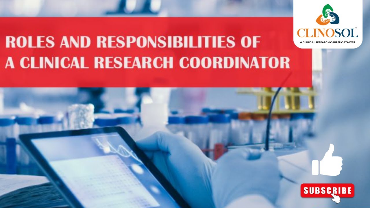 Roles and Responsibilities of Clinical Research Coordinator #crc # ...