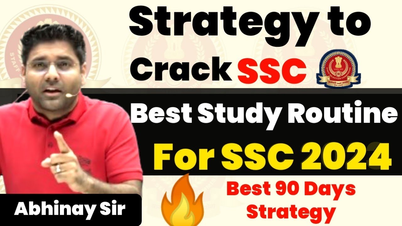 Best SSC CGL 2024 Study Routine For 90 Days || By Abhinay maths - YouTube