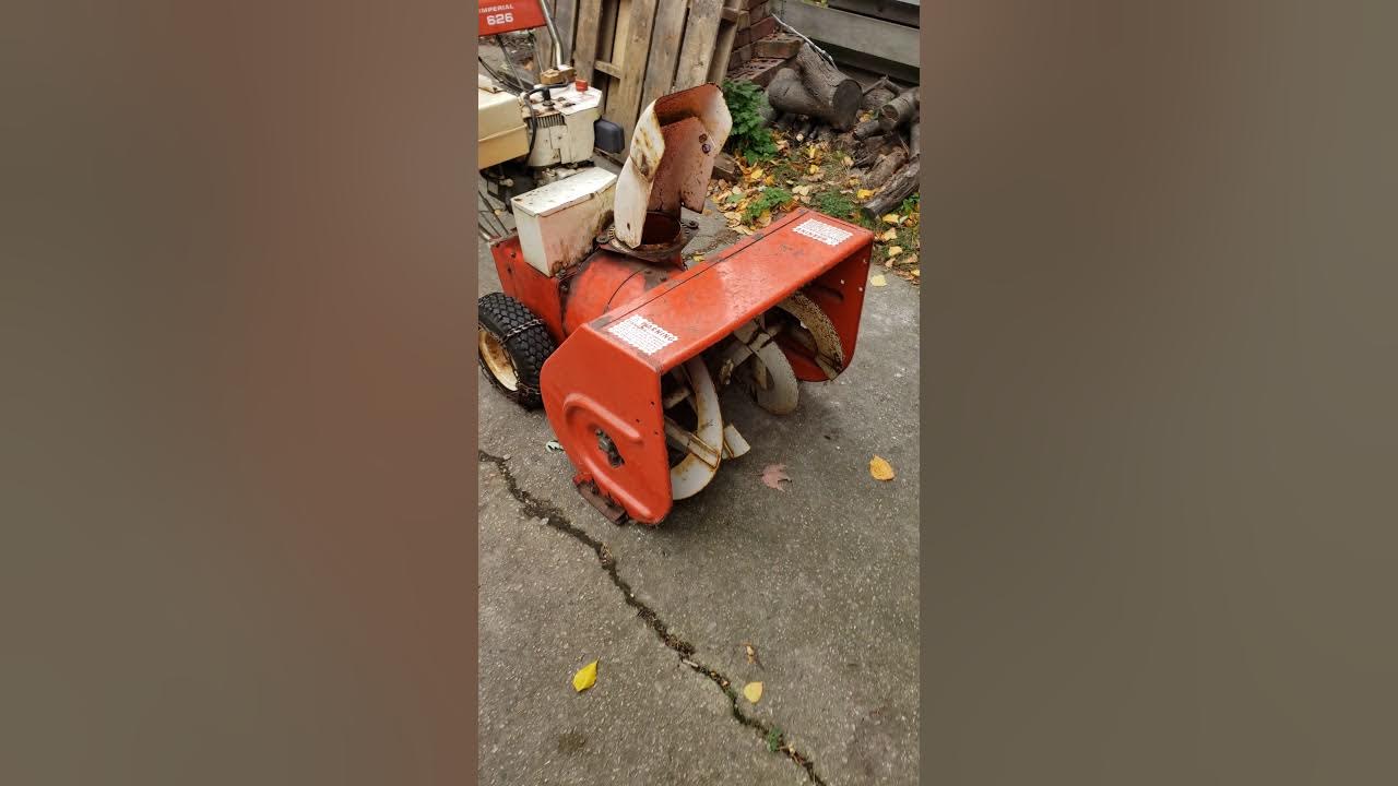 JACOBSEN IMPERIAL 626 SNOWBLOWER - YouTube