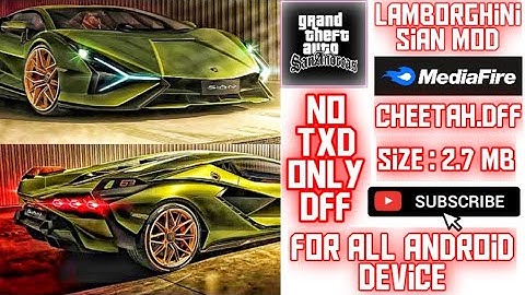 Lamborghini Sian Mod For Gta San Android |Dff Only | BY SZG | Gta San Mods 2021