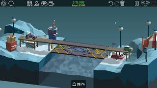 Double Double | 5-1 80s Fun Land | Unbreaking Under-budget Solution | Poly Bridge
