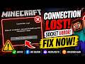 Minecraft Connection Lost Fix 🔥 Internal Exception Java.Net.SocketException (2026)