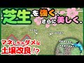 芝生を強くする！ただ、ドリルで土壌改良するときはアレに気をつけて‥【エアレーション、コアリングとの目的の違いも少し】