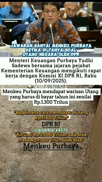 jawaban santai Menkeu baru #shorts #aicover #news #shortsfeed