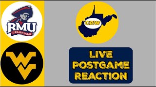 WVU vs. RMU Postgame Reaction | West Virginia Mountaineers | CRW Live 8/30