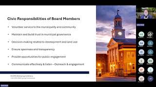 Planning Board roles and responsibilities -  NH OPD 2026 P&Z Conference 05/09/2026
