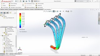 CFD Analysis Exhaust Manifold Use Solidworks