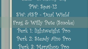 COD Black Ops MLG Variant GB Class Setup Tutorial