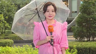 [날씨] 오늘 흐리고 전국 비…곳곳 시간당 30㎜ 장대비 / 연합뉴스TV (YonhapnewsTV) screenshot 1