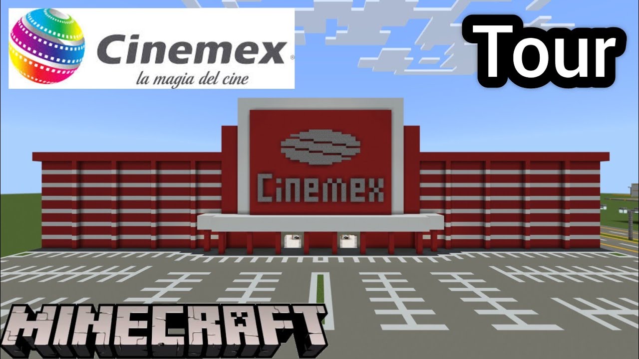 Tour por el Cinemex en Minecraft