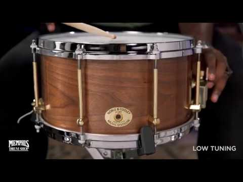 Noble & Cooley 13x7 Solid Shell Classic Walnut Snare Drum - Clear Oil (FGSSW137CODC)