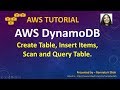 AWS Tutorial - AWS DynamoDB - Create Table Insert Items Scan and Query Table