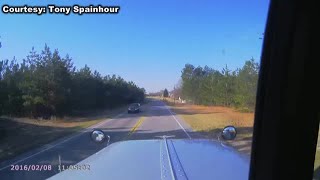 Dump truck crashes into house