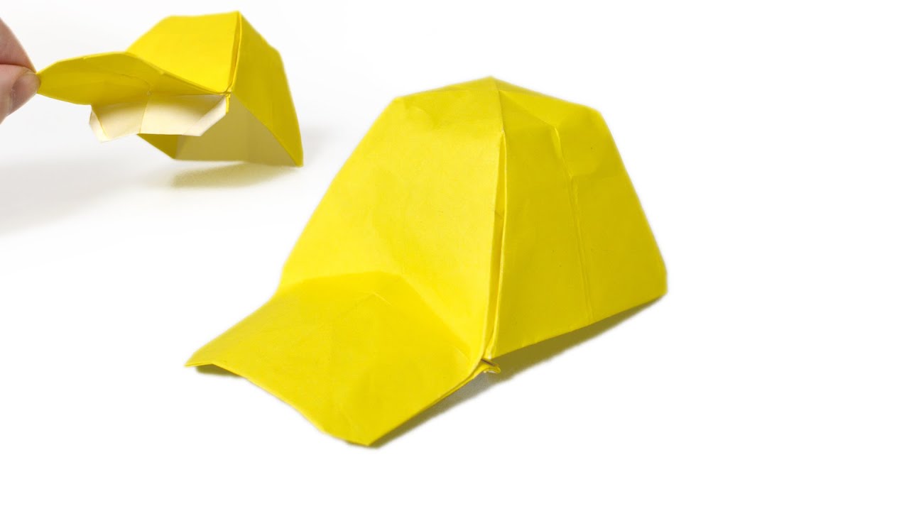 変形折り紙】小学生用野球帽 Origami Baseball Cap for elementary