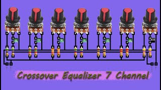How to make Crossover Equalizer 7 Channel all Power Amplifier, New Circuit Crossover at home