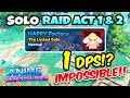 1 Solo DPS Madness in Anime Vanguards Raid! 🔥